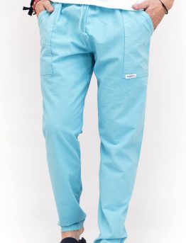 Pantalón Largo Algodón Turquesa