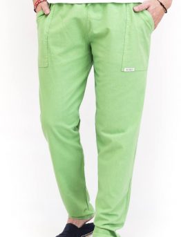 Pantalón Largo Algodón Verde Fuerte