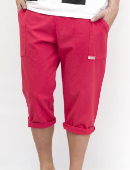 Pantalón Pirata Algodón Fuxia