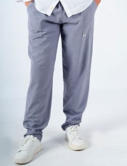 Pantalón Largo Algodón Gris