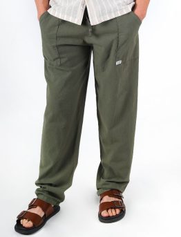 Pantalón Largo Algodón Verde Oscuro