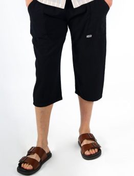 Pantalón Pirata Algodón Negro